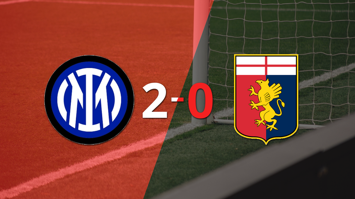 Serie A: Inter le ganó como anfitrión a Genoa por 2-0