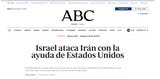 Esta es la portada de ABC de España.