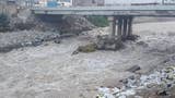 Lurigancho-Chosica: aumento de caudal del río Rímac genera preocupación entre los vecinos