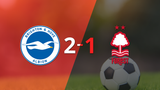 Premier League: Con la mínima diferencia, Brighton and Hove venció a Nottingham Forest por 2 a 1
