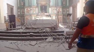 Rímac: Parte del techo de la iglesia San Lázaro colapsó minutos antes de realizarse la misa del mediodía