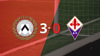 Serie A: Tranquila victoria de Udinese por 3 a 0 frente a Fiorentina