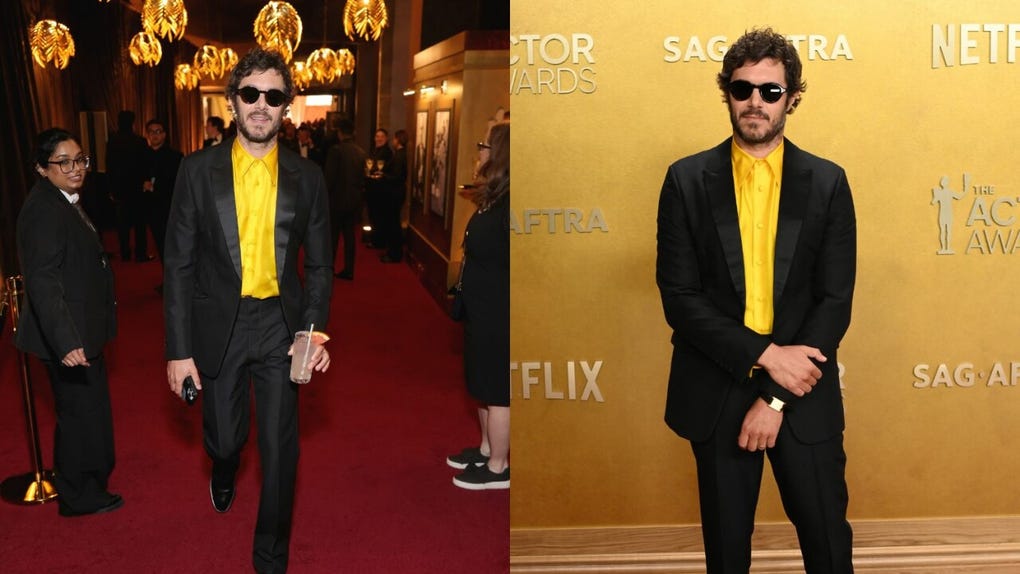 <strong>Adam Brody</strong> llevó un traje de Prada y compitió como Mejor Actor en una Serie de Comedia por Nobody Wants This.