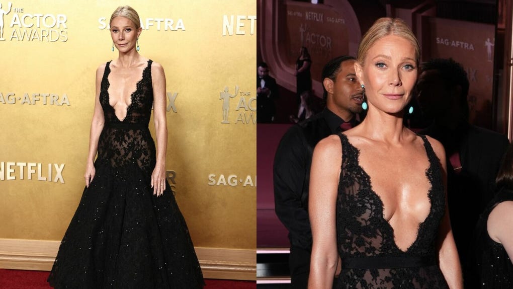 <strong>Gwyneth Paltrow </strong>vistió Givenchy by Sarah Burton y estuvo nominada junto al elenco de Marty Supremo en la categoría de Mejor Reparto.