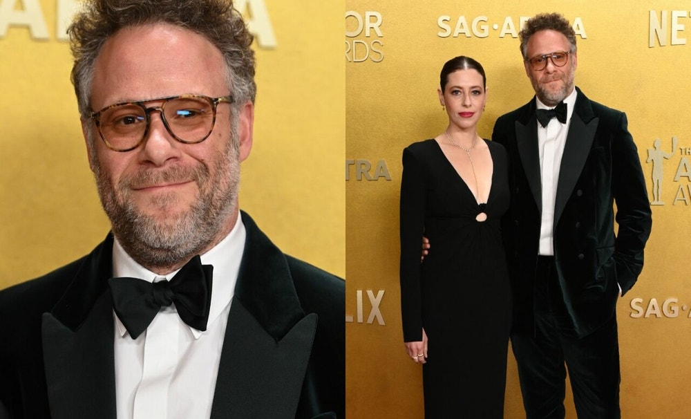 Seth Rogen desfiló sonriente antes de llevarse el galardón a Mejor Actor en una Serie de Comedia por The Studio. Más tarde, celebró nuevamente cuando el elenco de la serie ganó el premio a Mejor Reparto en una Serie de Comedia.