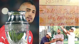 Arturo Vidal reveló a Jefferson Farfán quién pintó en el vestuario del Nacional: 