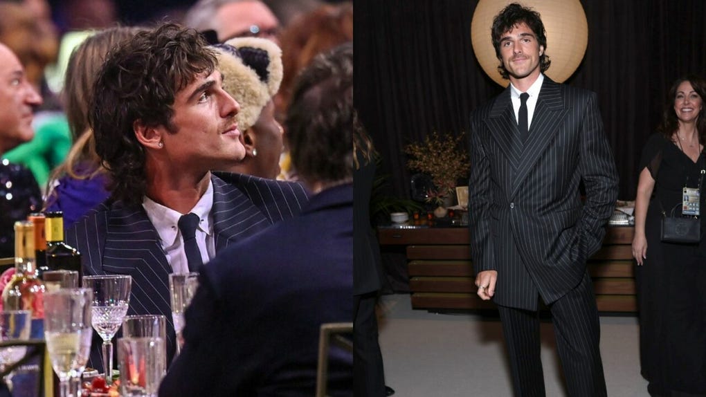 <strong>Jacob Elordi</strong>, en Bottega Veneta, estuvo nominado a Mejor Actor de Reparto por Frankenstein.