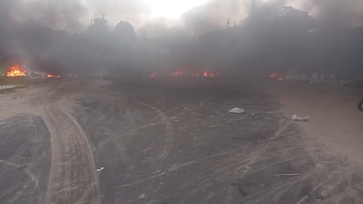 David salió desde Iquitos con la intención de llegar a la ciudad de Requena, pero no contó con el bloqueo de la zona. 