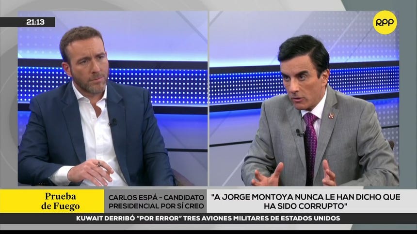 Carlos Espá señala que un candidato presidencial realizó una 