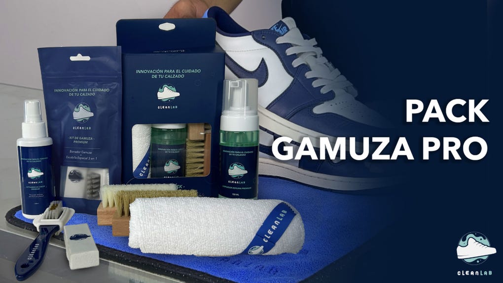 El Pack Gamuza Pro de Clean Lab permite limpiar, restaurar y proteger tus zapatillas de gamuza y nobuck desde casa, con resultados visibles y seguros.