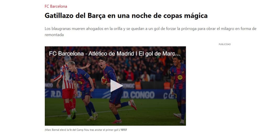 <strong>Sport de España: </strong>Gatillazo del Barça en una noche de copas mágica