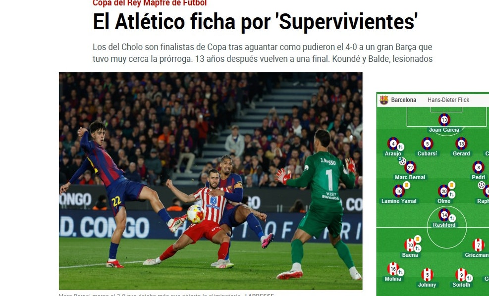 Marca de España: El Atlético ficha por 'Supervivientes'
