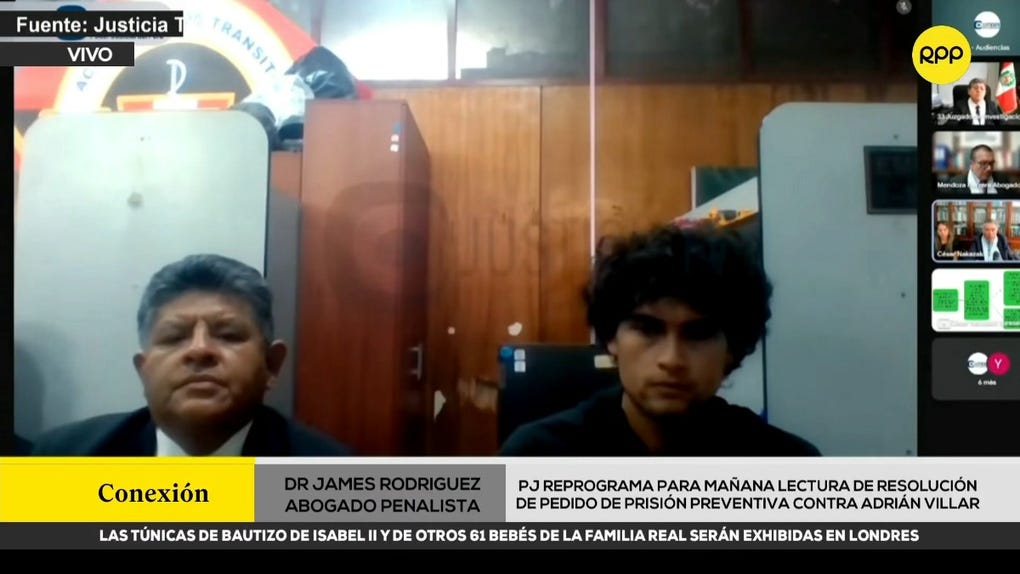 Abogado James Rodríguez cuestiona trato del juez hacia Adrián Villar