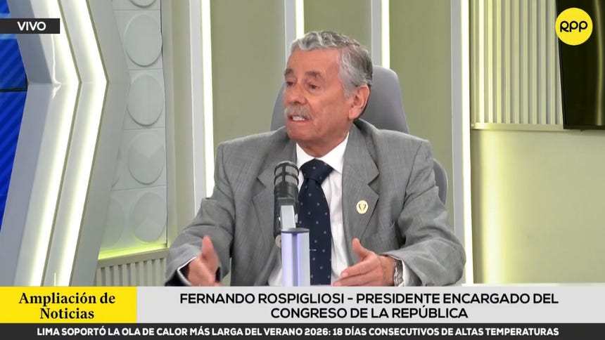 Rospigliosi indicó que su grupo parlamentario, Fuerza Popular, aún no ha tomado una decisión sobre el voto de confianza.