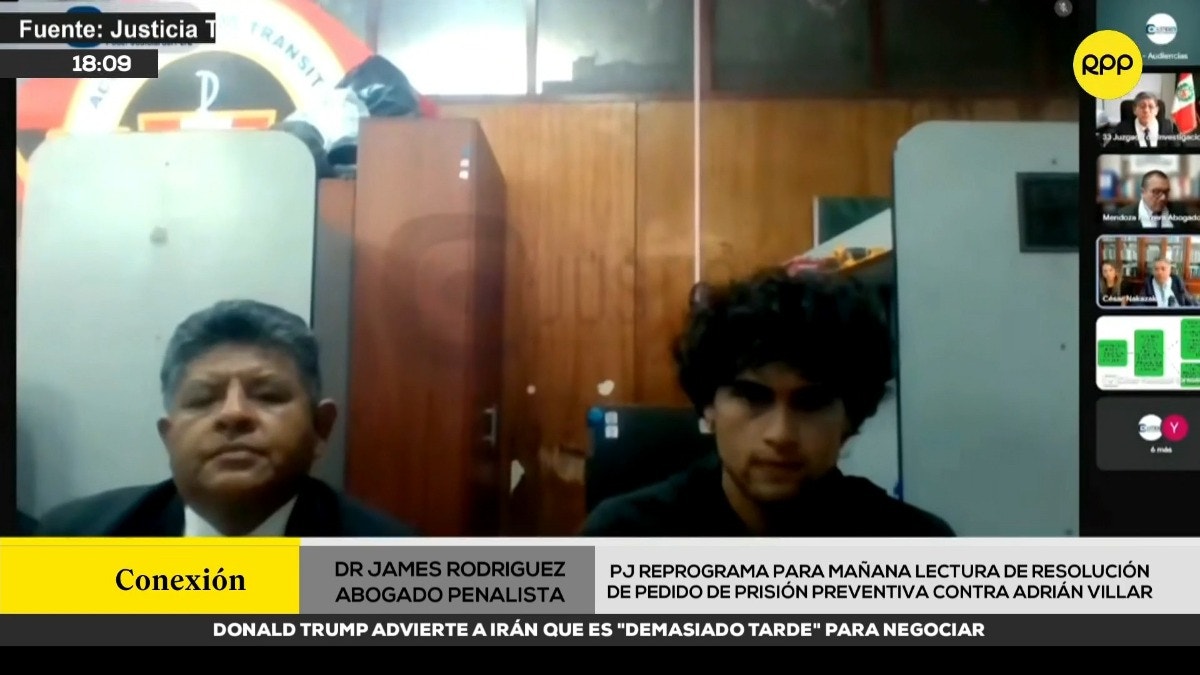 Penalista cuestiona a juez por llamar “hijo” a Adrián Villar en audiencia de prisión preventiva