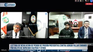 PJ impuso nueve meses de prisión preventiva contra Adrián Villar por atropello y muerte de Lizeth Marzano