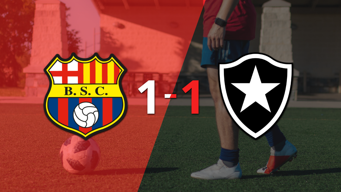 Copa Libertadores: 1-1 dejó la llave abierta entre Barcelona y Botafogo