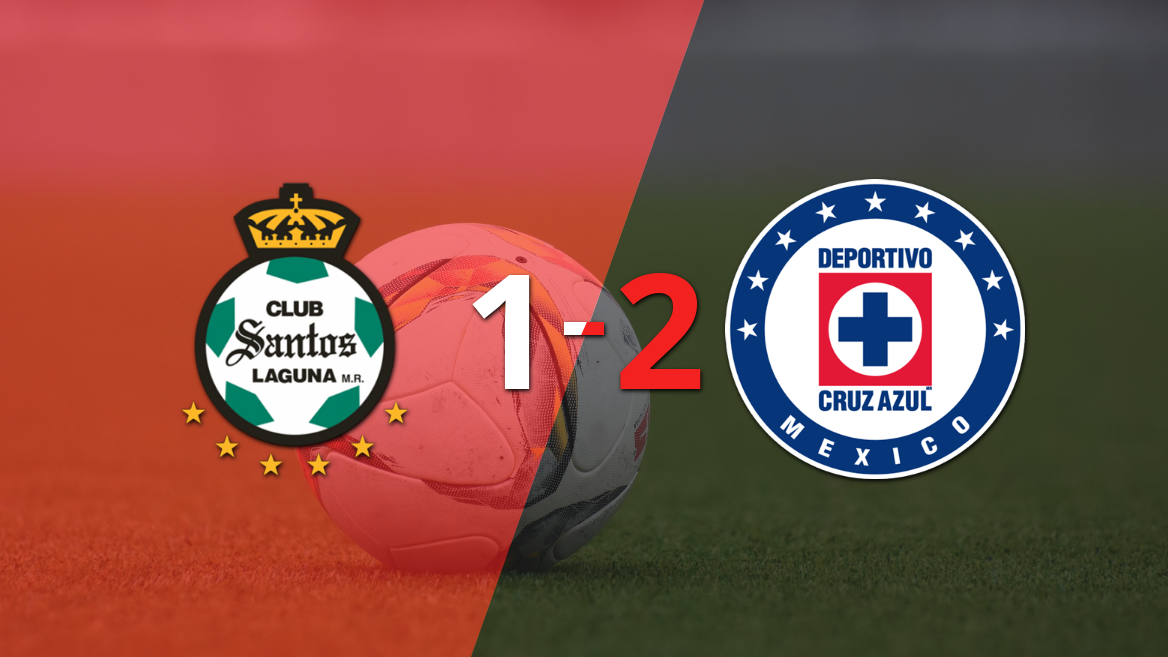 Liga MX: Cruz Azul celebra con un sufrido 2-1 ante Santos Laguna