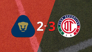 Liga MX: Toluca FC logra una emocionante victoria  por 3 a 2 sobre Pumas UNAM