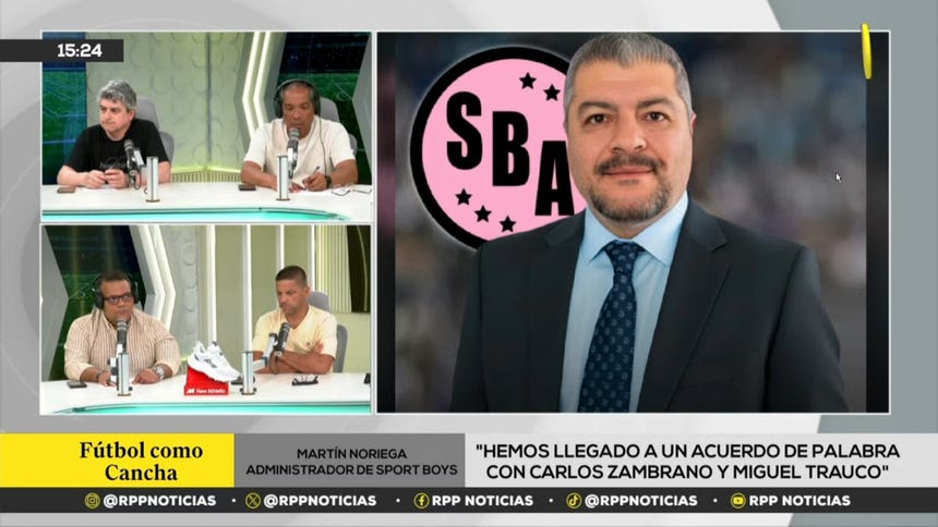 Martín Noriega, administrador de Sport Boys, en entrevista con RPP