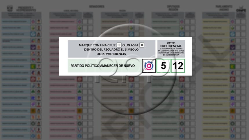 Aprende cómo marcar para que el voto preferencial sea válido