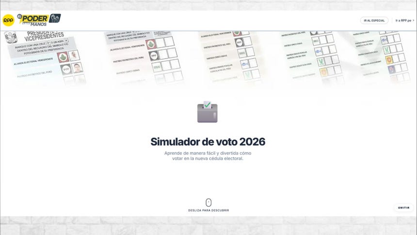 Ingresa al simulador de voto de RPP