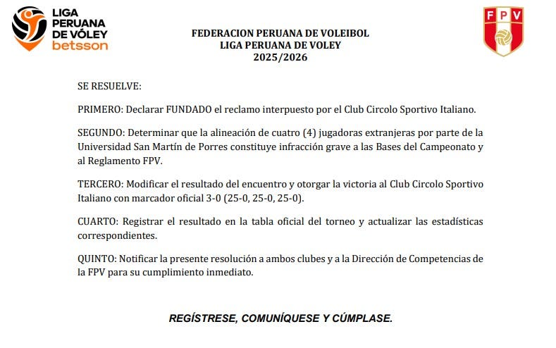 San Martín apelará la decisión de la Comisión de Apelaciones.