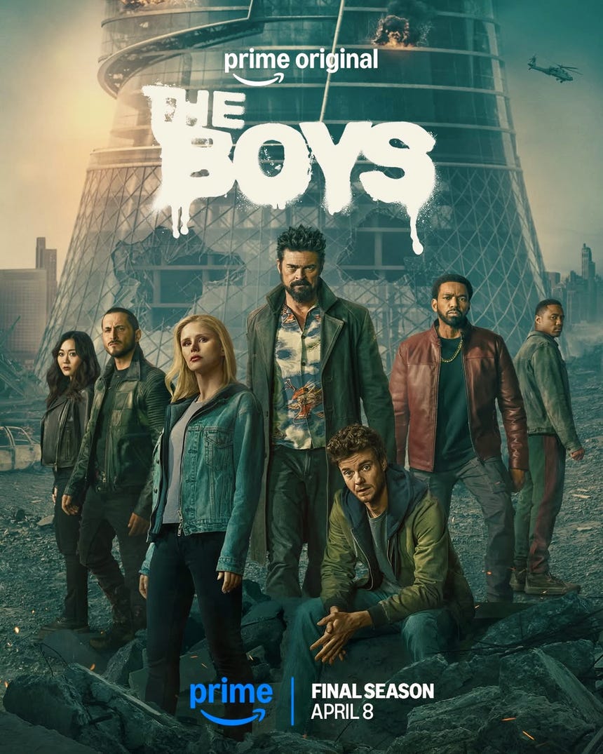 La quinta temporada de The Boys llegará a Prime Video el próximo 8 de abril.
