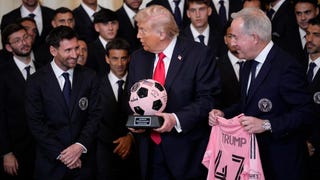 Lionel Messi fue recibido por Donald Trump en la Casa Blanca: 
