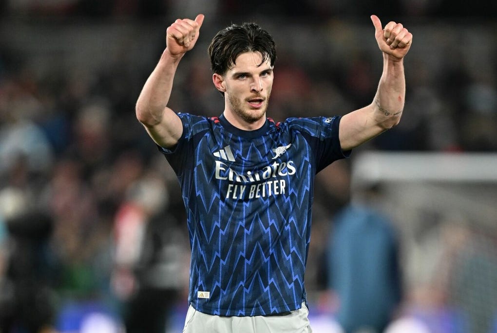 6. Declan Rice - 120 millones de euros.