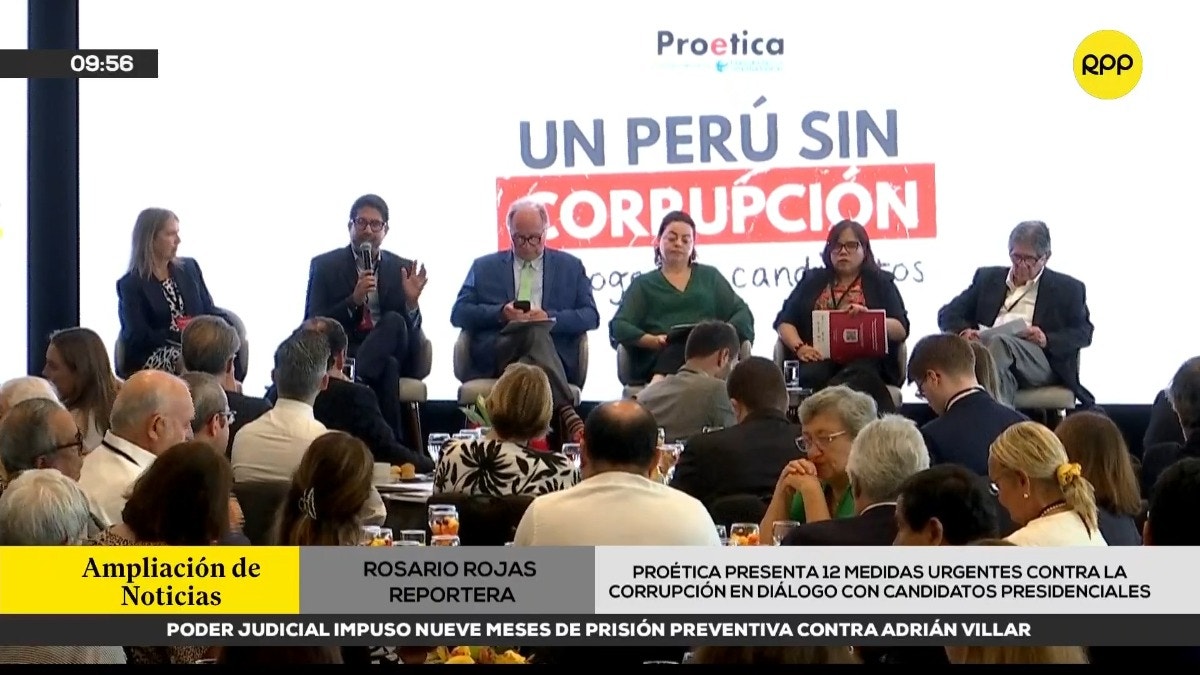 Elecciones 2026: Proética presenta 12 propuestas contra la corrupción a candidatos presidenciales