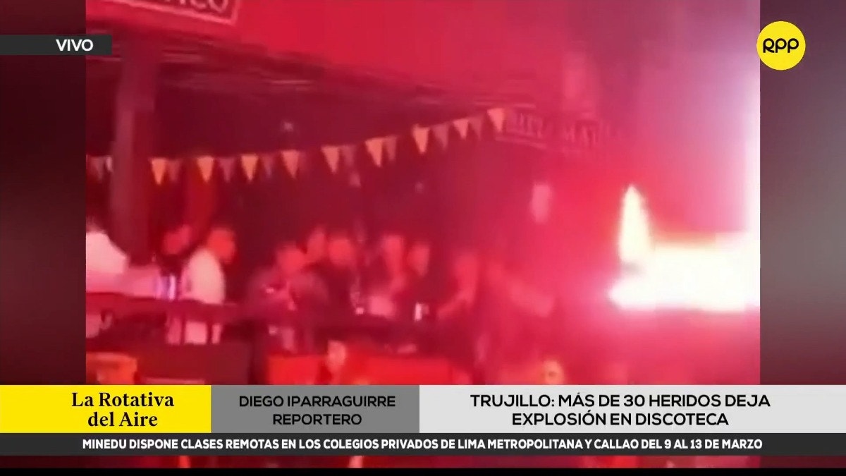 Más de 30 heridos deja explosión en discoteca en Trujillo. 