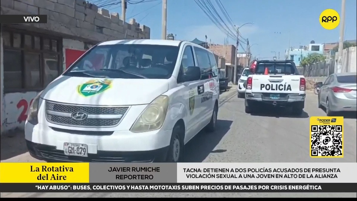 Tacna: detienen a dos policías acusados de presunta violación sexual
