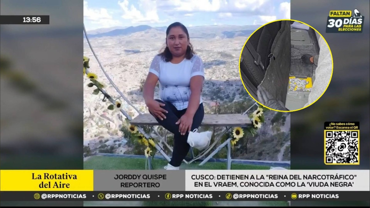 La intervención se produjo cuando la mujer se desplazaba en un vehículo a la altura del peaje Huilque, en el distrito de Ancahuasi. 
