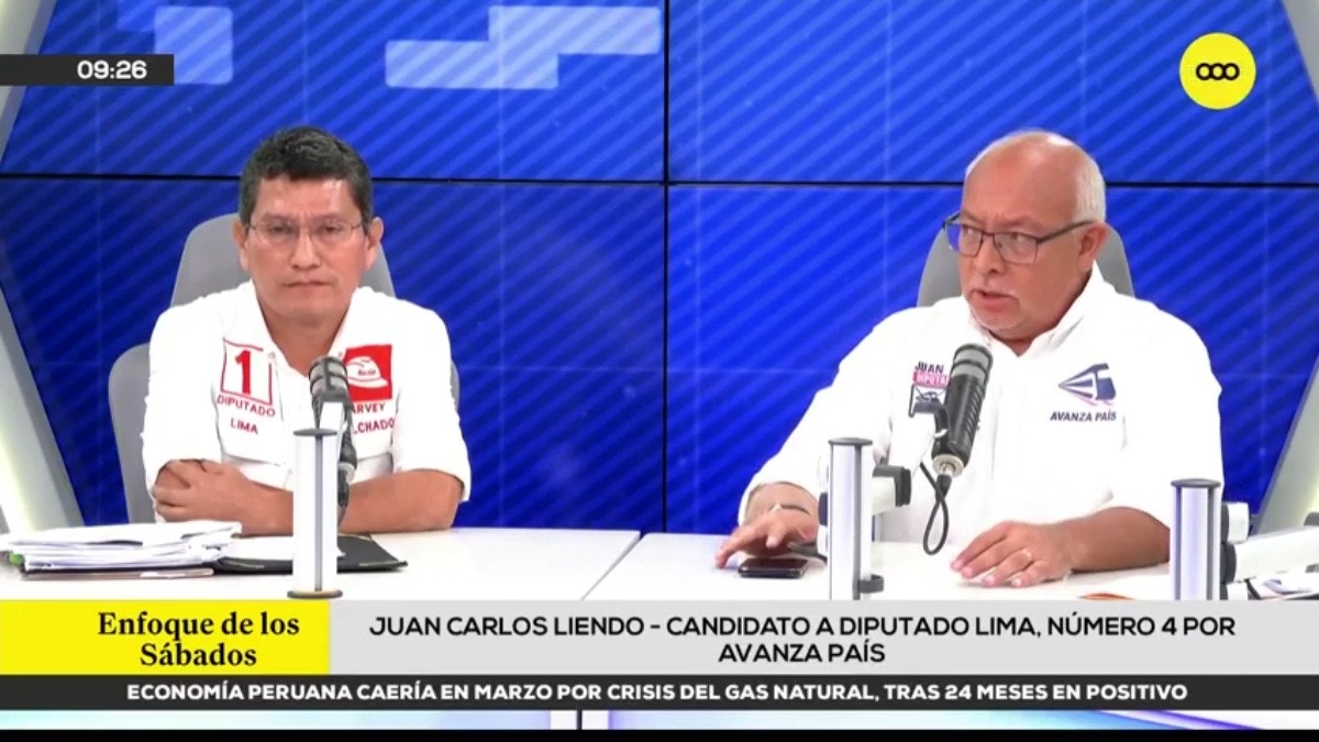 Candidatos analizan la crisis de inseguridad ciudadana en el Perú. 