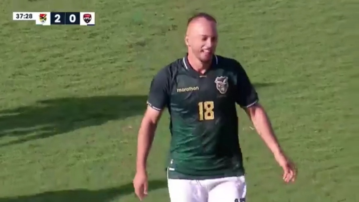 Juan Godoy anotó el 2-0 para Bolivia