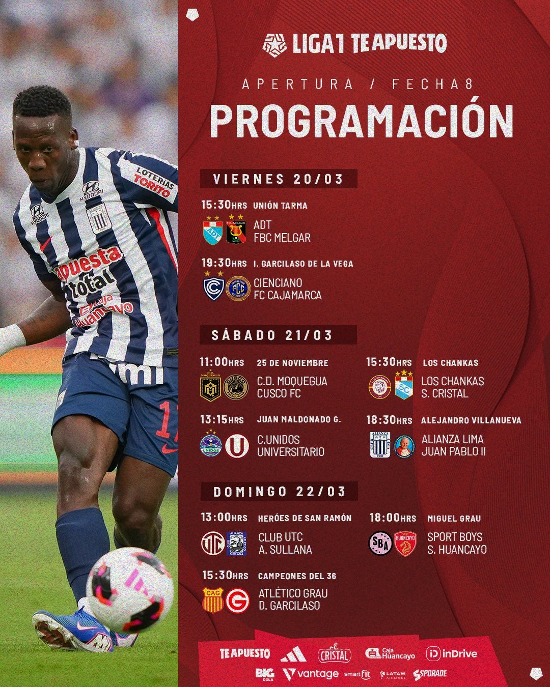 Así se juega la octava fecha del Torneo Apertura. Así se juega la octava fecha del Torneo Apertura.