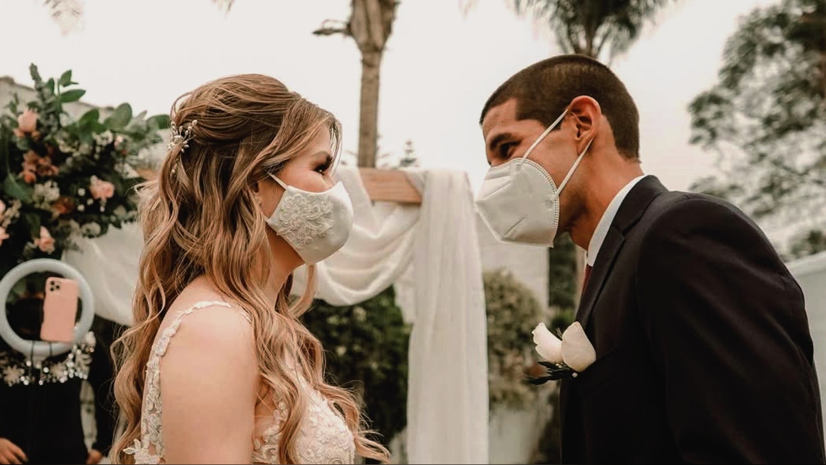 Luis Abram y Celeste Casanova se casaron el 12 de julio de 2021.