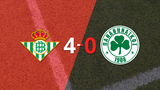 Europa League: Betis dio la batalla, goleó 4-0 a Panathinaikos y clasificó a Cuartos de final