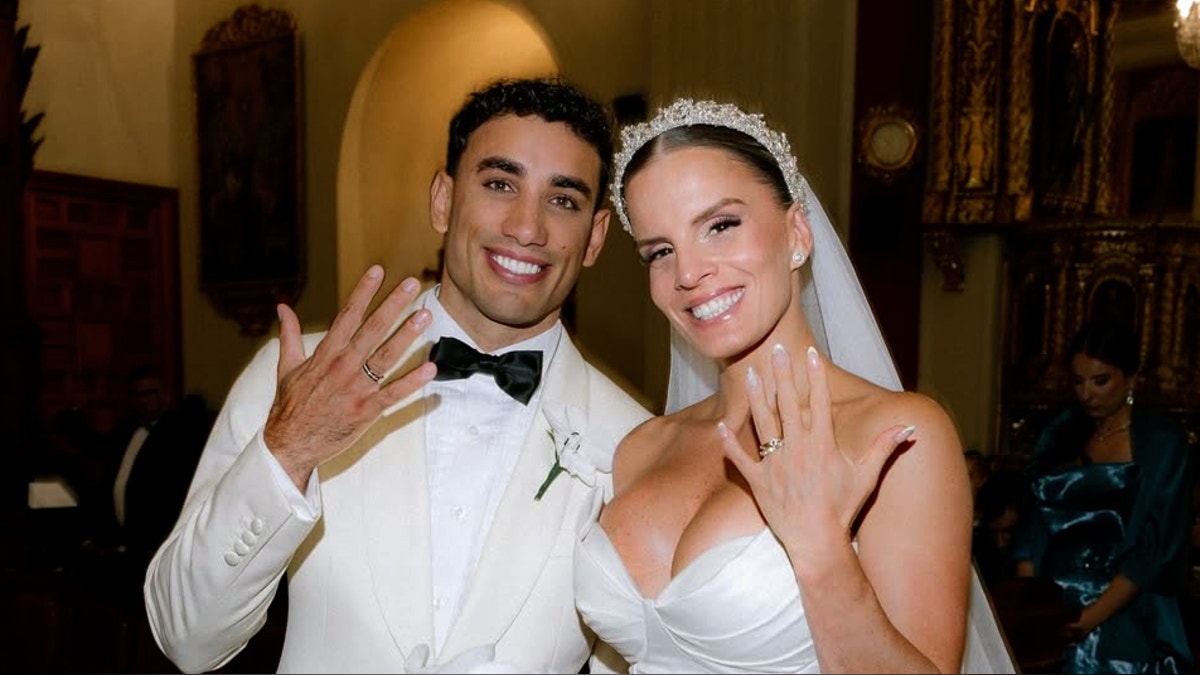 Alejandra Baigorria y Said Palao se casaron el sábado 26 de abril en la iglesia de San Pedro.