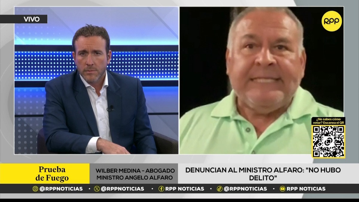 Angelo Alfaro: abogado del ministro asegura que la supuesta víctima nunca puso una denuncia en contra de su cliente