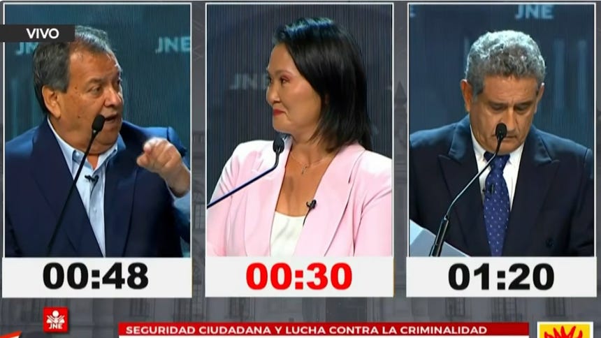 Jorge Nieto, Keiko Fujimori y Mesías Guevara: así fue el choque entre los candidatos durante el debate presidencial [VIDEO]