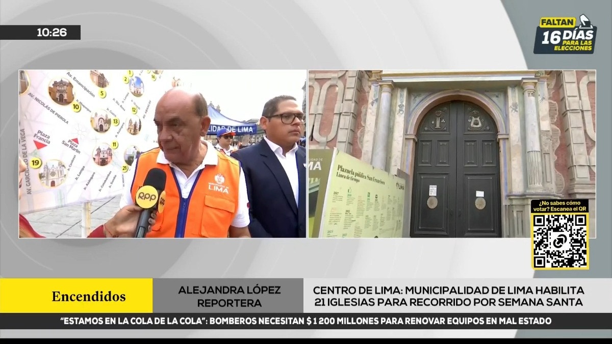 Municipalidad de Lima habilita 21 iglesias para recorrido por Semana Santa
