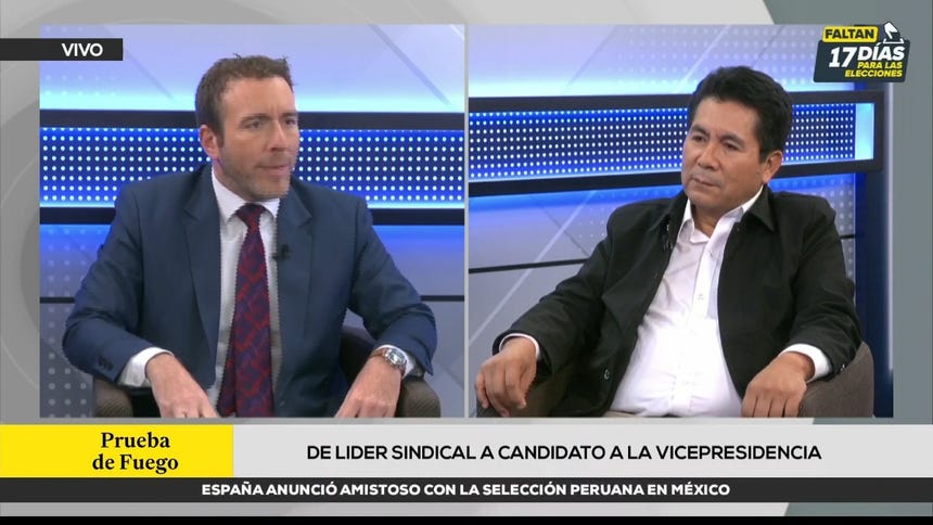 Candidato a Vicepresidencia por Ahora Nación: Alfonso López Chau “es una persona idónea para liderar los cambios del país”