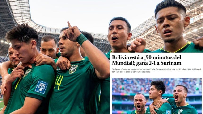 “El sueño sigue vivo”: prensa boliviana reacciona eufórica al triunfo ante Surinam que acerca a ‘La Verde’ al Mundial [GALERÍA]