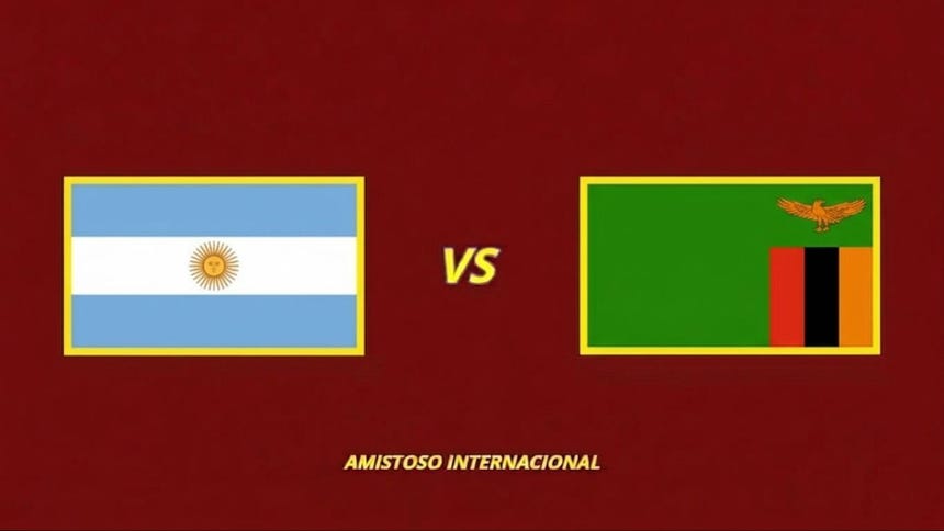 Argentina vs Zambia EN VIVO: ¿a qué hora y dónde ver HOY el amistoso internacional por fecha FIFA?