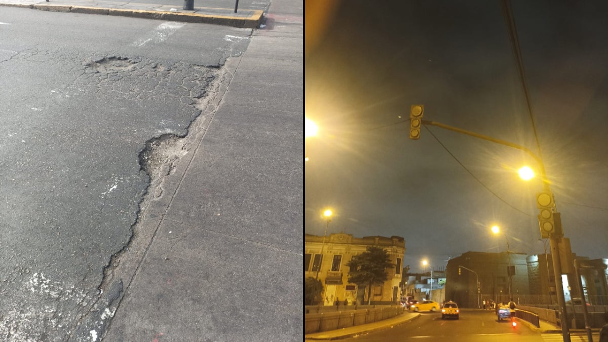 La vía se ha vuelto todo un caos por ambulantes y los semáforos inoperativos