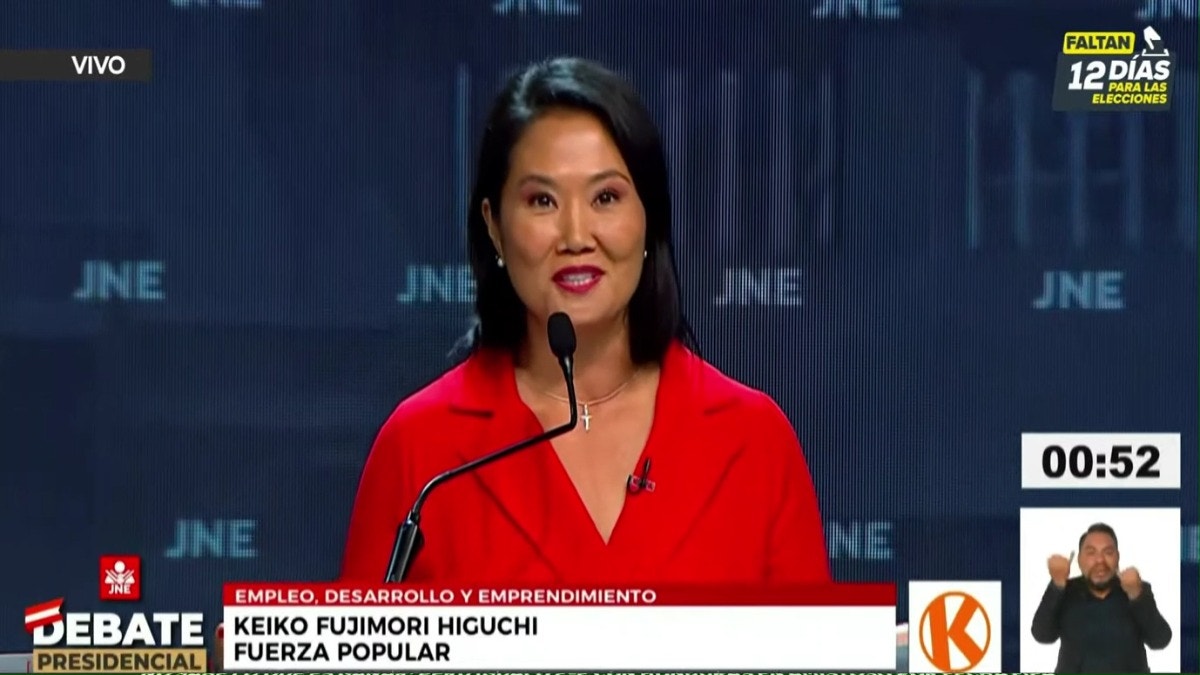 Fuertes cruces entre Keiko Fujimori, Mesías Guevara y Roberto Sánchez en el debate