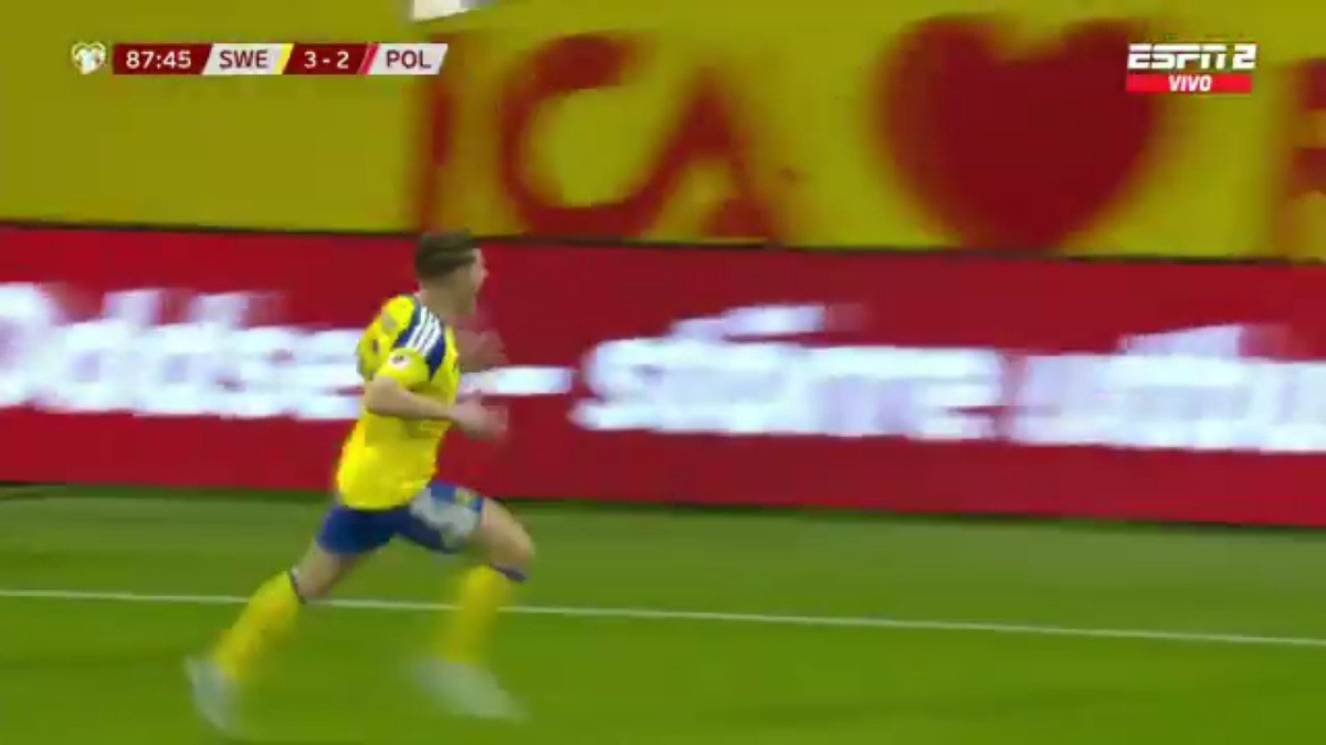 Gyokeres anotó el 3-2 para Suecia.