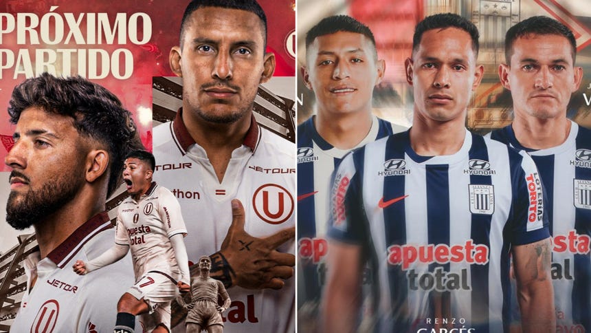 Universitario vs Alianza Lima: ¿cuándo es, horario y canales de TV en clásico por el Torneo Apertura?